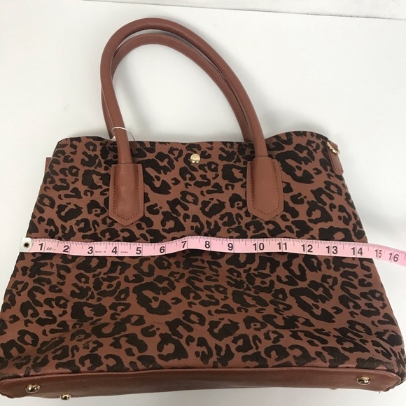 Ellie & Kate Brown Black Animal Print New With Tags Tote - Picture 12 of 15